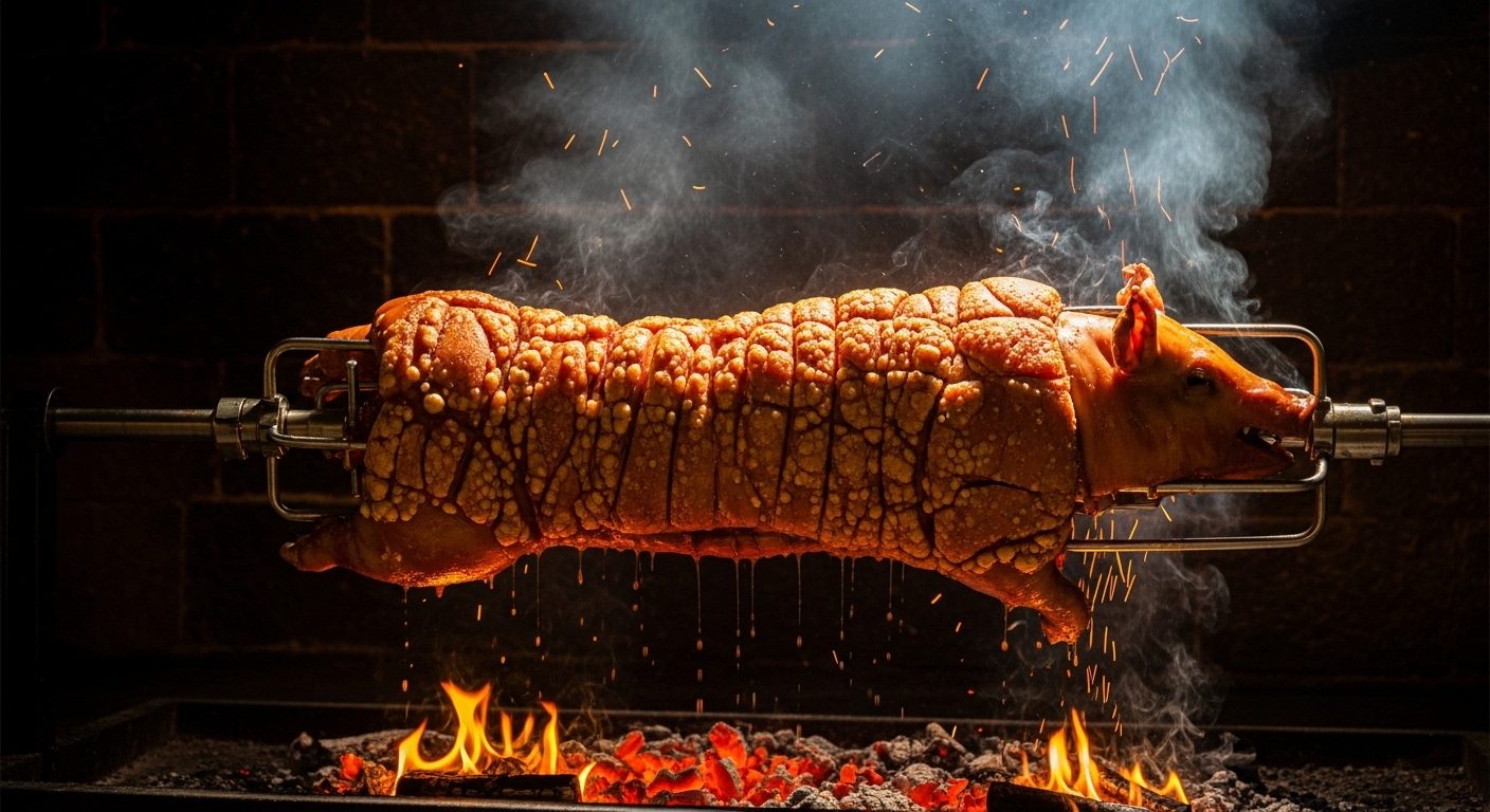 Cochino al spiedo