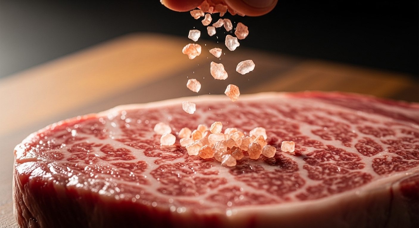 Sal de Maras sobre wagyu